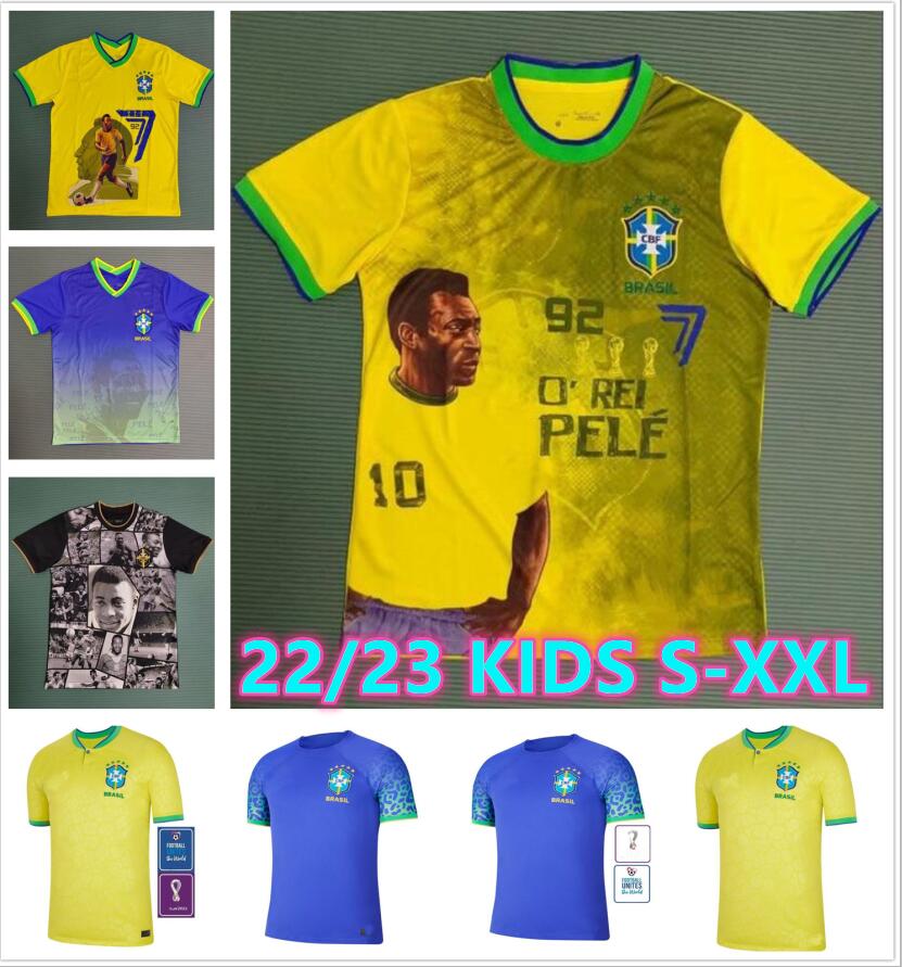 

1957 1970 2022 2023 PELE retro soccer jersey SANTOS special brasil Camiseta de futbol men kids G.JESUS women football shirts VINI JR RICHARLISON brazils NEYMAR, 15
