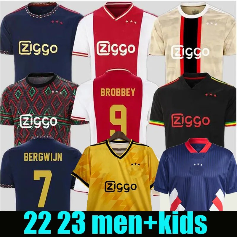 

TADIC 21 22 23 AjaXS Soccer Jerseys BROBBEY Fans Player BASSEY BERGHUIS Third Black Kit BLIND KLAASSEN BERGWIJN MARLEY 2022 2023 MenFootball Shirts Kids Kits, Away