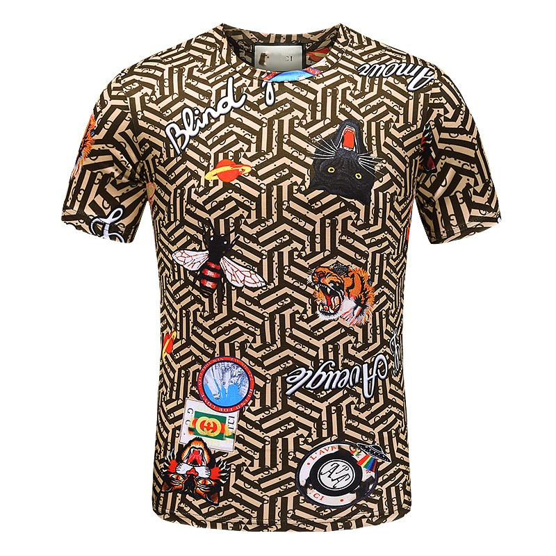 

Men's T-shirts Designer Brand T-shirt Summer Casual Cotton Classic Pattern Short Sleeve Cotton T-shirt Men's T-shirt Top M-XXXL #49