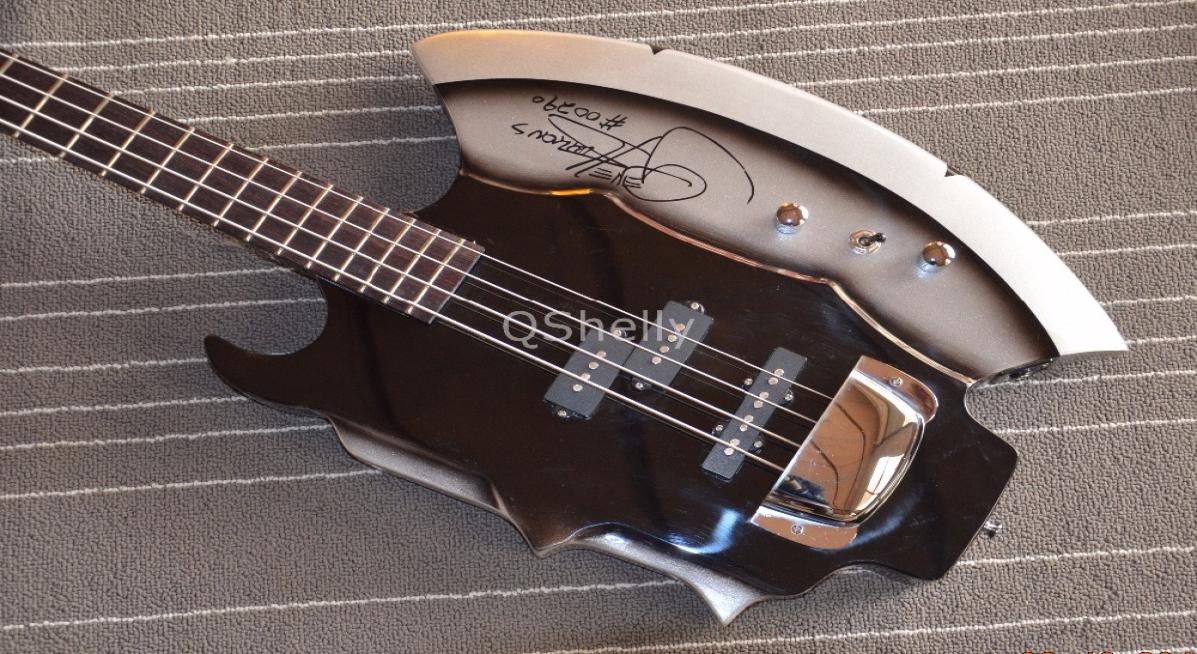 

Custom Rare 4 Strings Gene Simmons GSAXE2 Bass Signature Electric Gitar Bass In stock For 9645558
