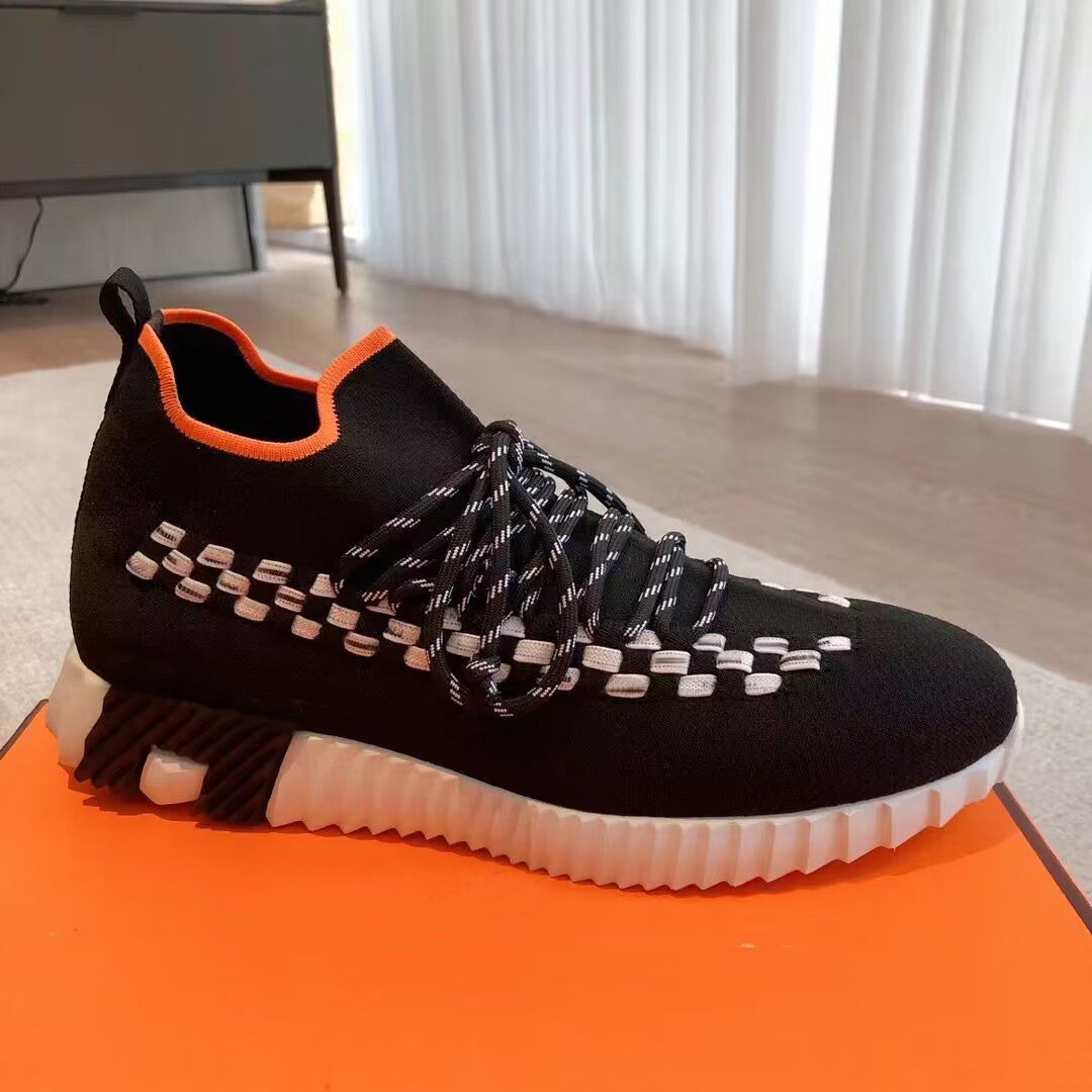 

Thick soled Casual shoes designer shoe women Travel leather lace-up sneaker cowhide fashion lady Flat Running Trainers Letters platform men gym sneakers size 35-44-45, Colour 4