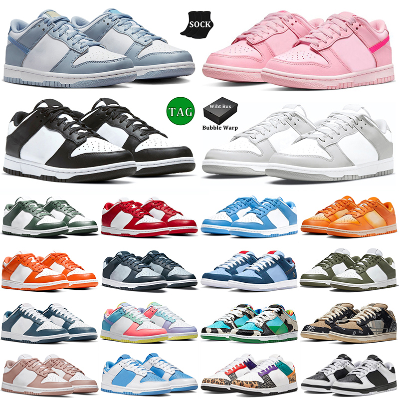 

with Box Low Running Shoes Panda Triple Pink Men Women White Black Unc Grey Fog Team Green Syracuse Sail Medium Olive Easter Mens Trainers Outdoor Designer Sneakers, 24