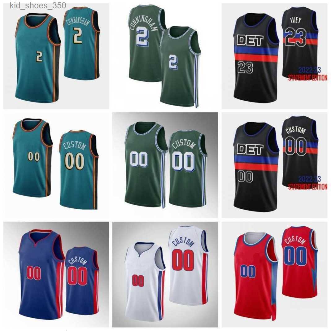 

Custom Cade Cunningham Piston City Basketball Jersey Jaden Ivey Saddiq Bey Bojan Bogdanovic Isaiah Stewart Jalen Duren Marvin Detroits, As