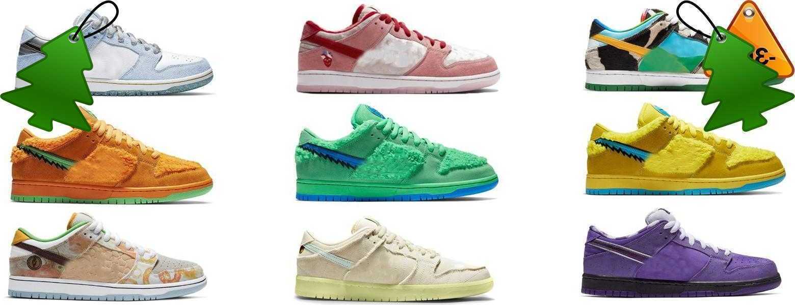 

Authentic 2023 Chunky Dunky Sb Shoes Low Ben Grateful Concepts Purple Lobster Strangelove Sean Cliver Dead Street Hawker Men Women Outdoor, 21