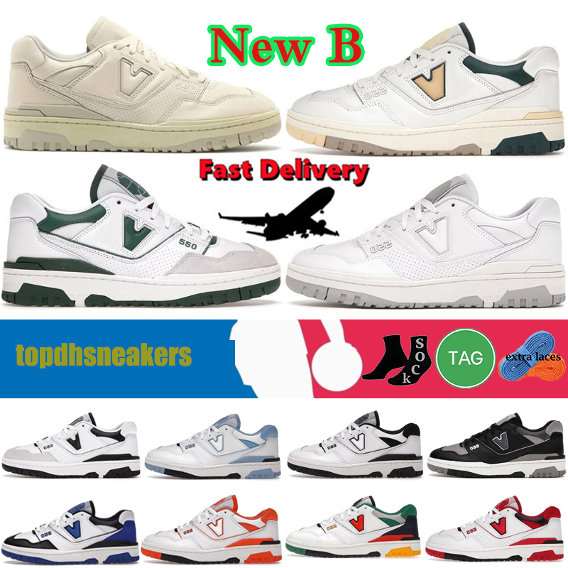 

New 550 Designer Running Casual Shoes 550s Womens Mens Trainers White Green White Grey Shadow Panda Outdoor Sports Sneakers Outdoor, (15)