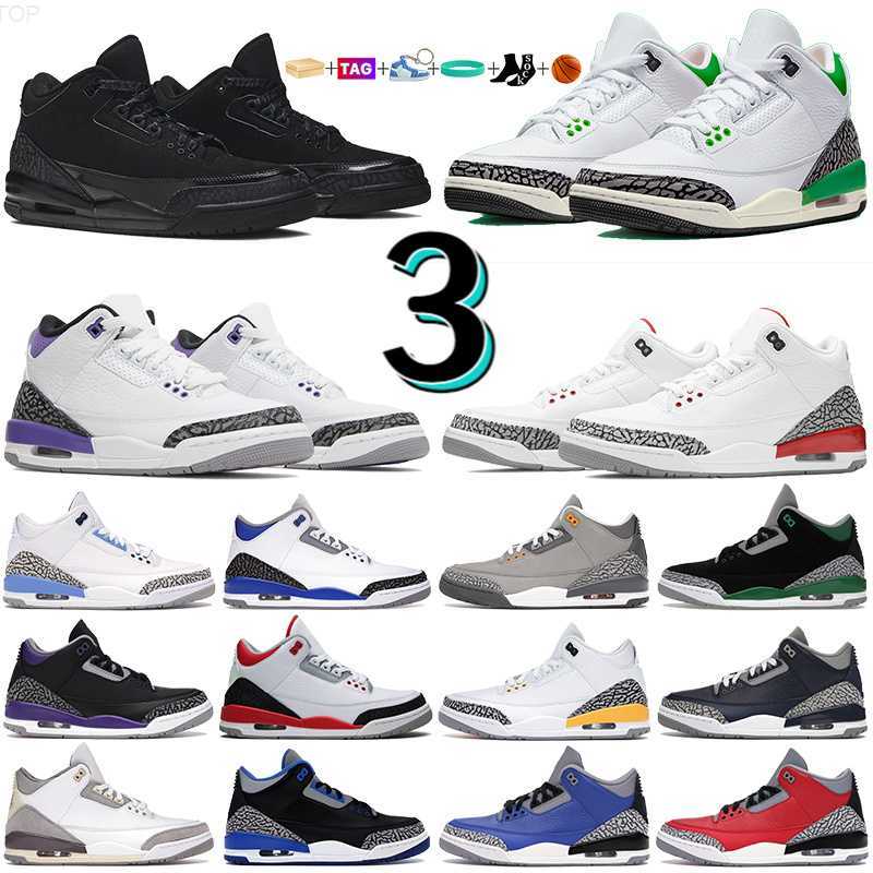 

With Box Jumpman 3 Basketball Shoes Men Women Sneakers Designer 3s Shoe Sports Trainer UNC Pine Green Dark Iris Cool Grey Racer Blue Sneaker Outdoor Trainers US5.5-12.5 5, #3- se fire red