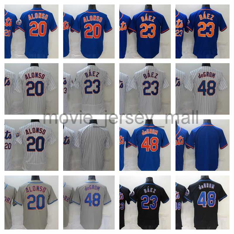 

23 Javier Baez Baseball 48 Jacob deGrom 20 Pete AlonsoBlank 2023 Stitched Jerseys Men Women Youth Size S, As picture