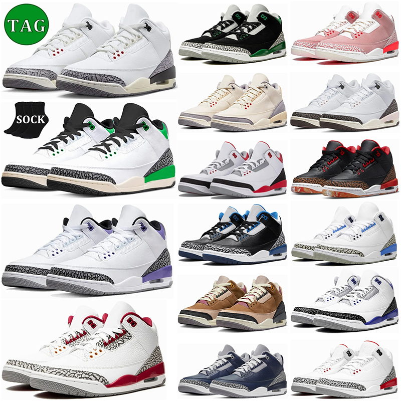 

Jumpman 3 3s Basketball Shoes Men Women White Cement Dark Iris Muslin Fragment Cool Grey Fire Red Pine Green Black Cat Seoul Mens Trainers Outdoor Sports Sneakers