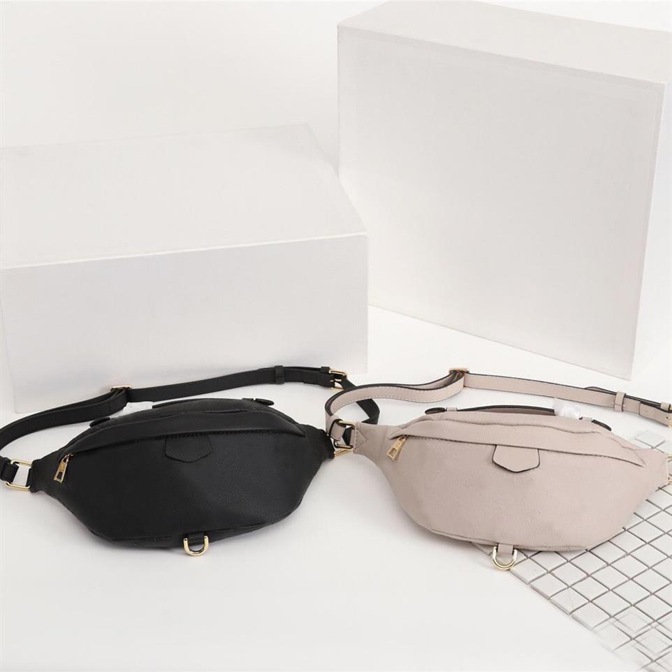 

Original Luxury Waistpacks Handbags Purses BUMBAG Chest Bag Brand Leather Embossing Flower Cross Body Waist Pouch Shoulder Bags Cl312G