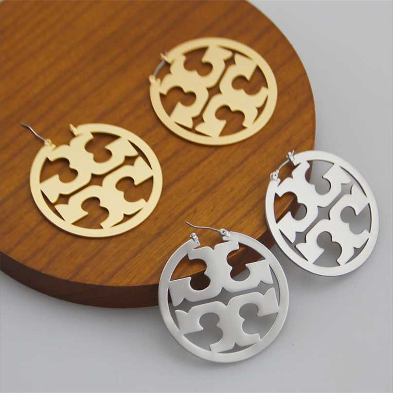 

2023 Designer New Tb jewelry round large earrings