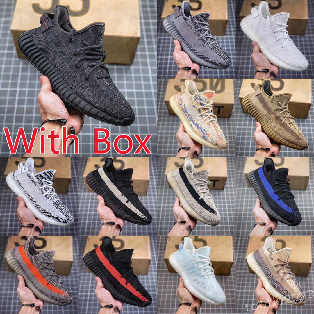 

2023 V2 Static Reflective''yezzies''350 Running Shoes Beluga 2.0 Sesame Butter Semi-frozen Yellow Cream White Zebra yeezzy 35 v3 Men Women Sneakers v1 1s us8, #26