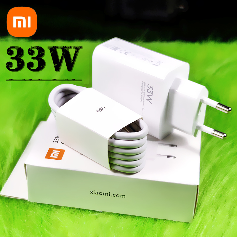 

Xiaomi Note 10 pro Charger 33W Original EU Fast Turbo charger For xiaomi redmi note 9 pro NOTE 10 POCO X3 K40 MI 10 9 9T Pro