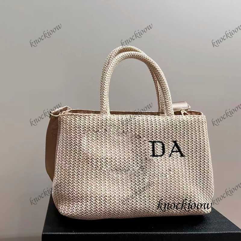 

New style Luxury Bag Designer Raffia Straw Summer women's mens weave Beach bags hollow out handbag clutch tote crossbody travel fashion handbags Shoulder Bag 230319, Blue