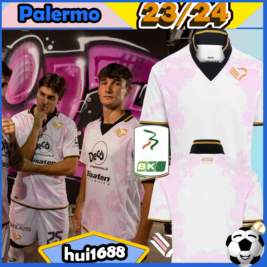 

2023 Palermo Soccer Jerseys 2022 2023 2024 DAMIANI SARIC BUTTARO SEGRE SOLERI BRUNORI DI MARIANO pink Football Shirts Men Uniforms
