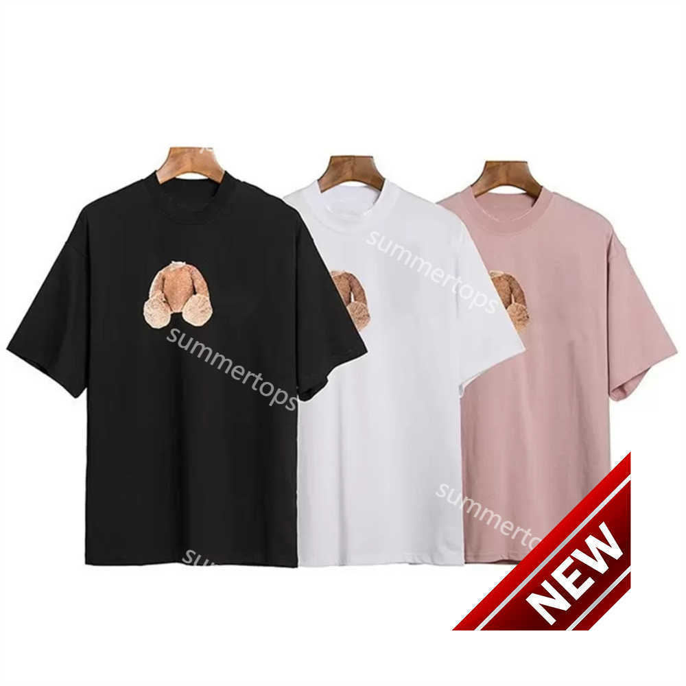 

Palm Designer Angles Broken Teddy Bear Tshirts Cotton Shirts For Men Short Sleeve Tee Luxury Mens Shirts T1606750