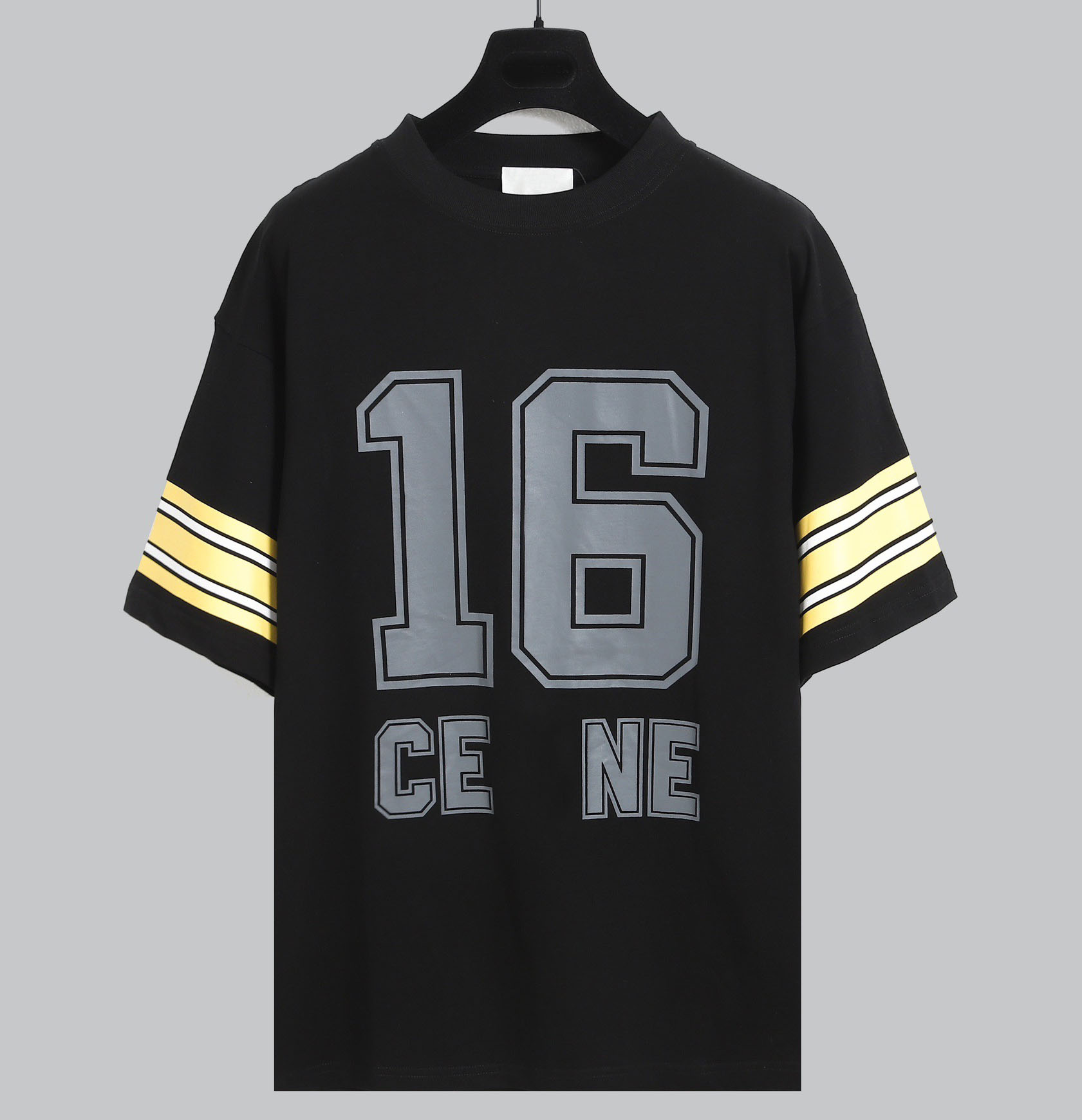 

Men's Plus Tees & Polos Round neck embroidered and printed polar style summer wear with street pure cotton 22f43648, Black