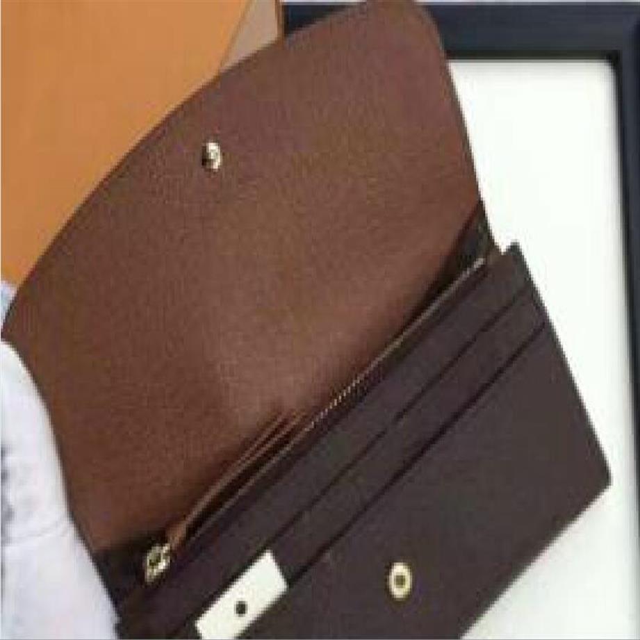 

2022 Alphabet ladies long wallet multicolor classic fashion coin purse card female classic zipper bag183V, Red