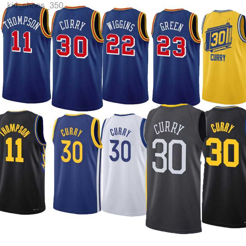 

Men Basketball jersey Stephen Curry #30 Thompson #11 Wiggins #22 Poole #3 Iguodala #9 Green #23 Kuminga #00 city 22-23 New Season jerseys, As picture