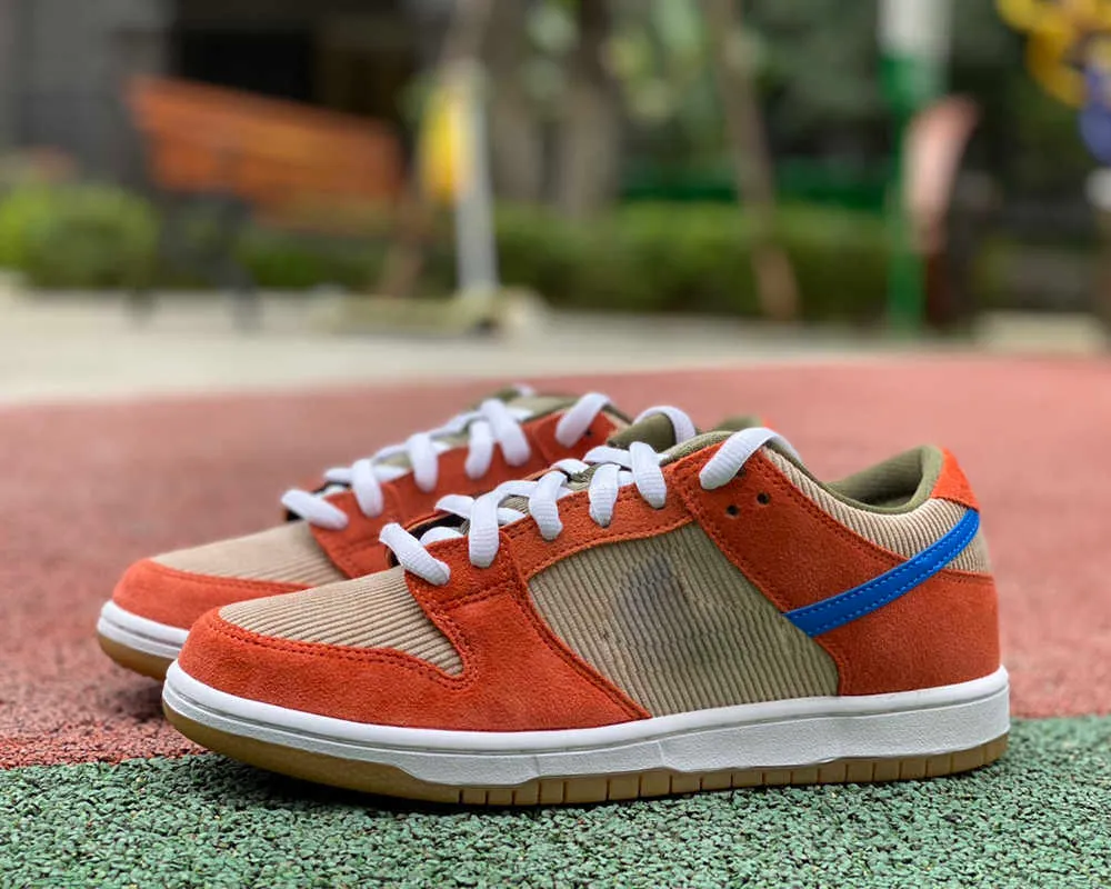 

2023 Basketball Shoes Duks Low 'Features Corduroy' Casual Shoes Dusty Peach/Photo Blue-Desert Ore Running Shoe Outdoor Sports Sneakers With Box