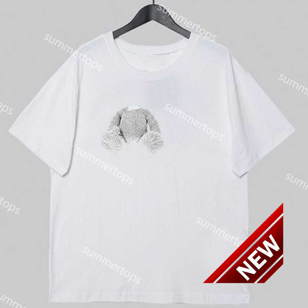 

Palm Designer Angles Broken Teddy Bear Tshirts Cotton Shirts For Men Short Sleeve Tee Luxury Mens Shirts T1610750
