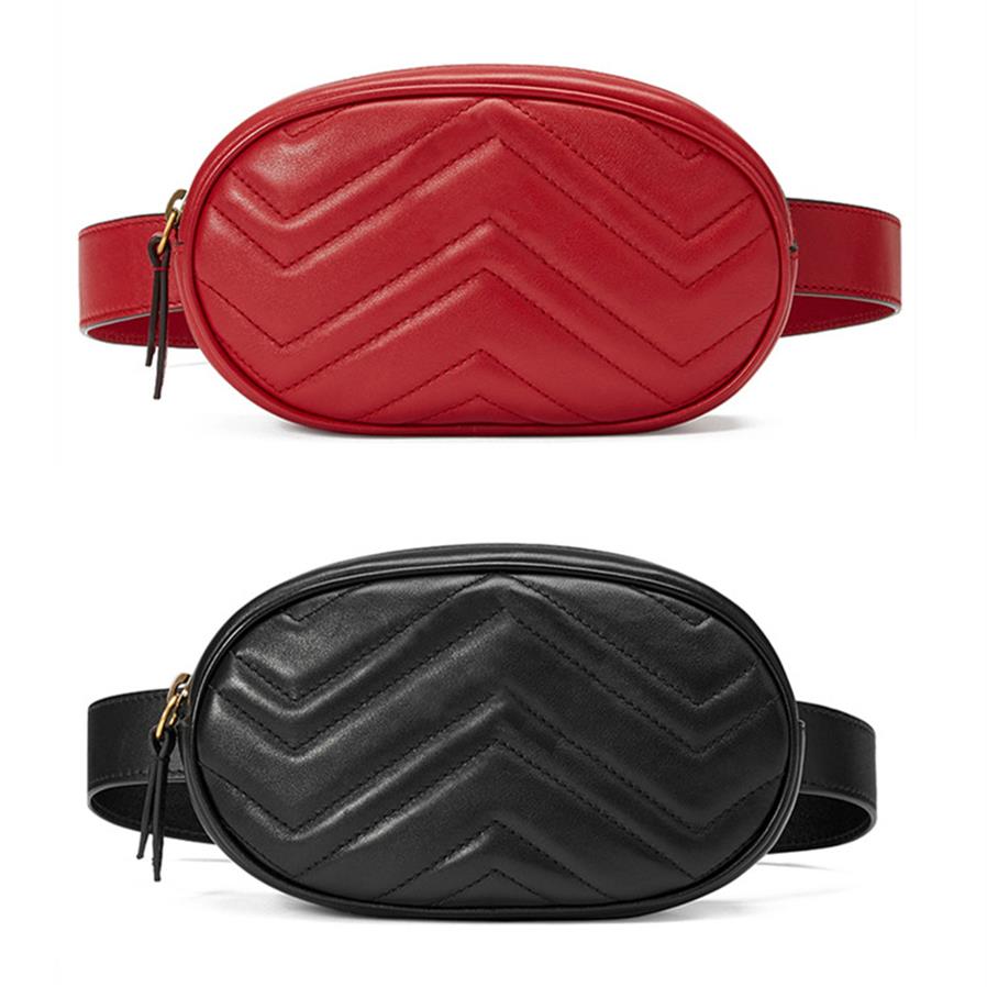 

Whole New Fashion Pu Leather Brand Handbags Women Bags Designer Fanny Packs Famous Waist Bags Handbag Lady Belt Chest bag 4 co2419, Black