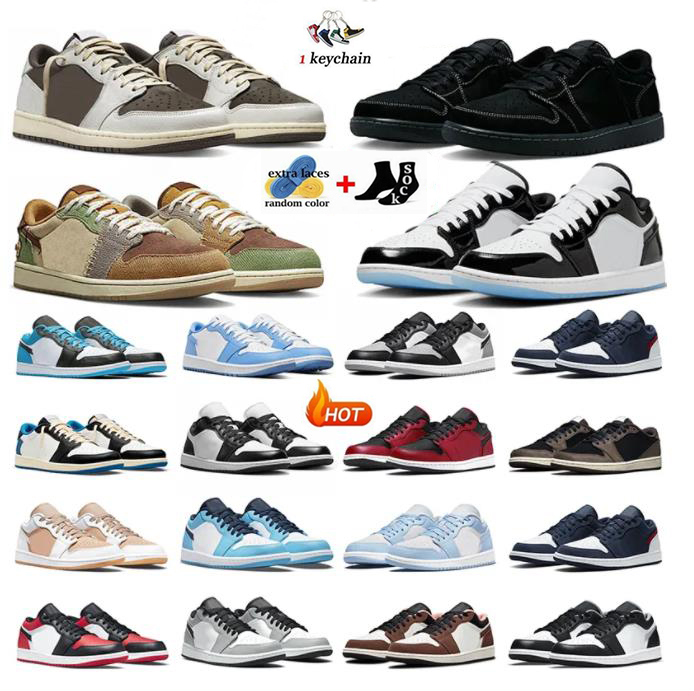 

1 Low travis scotts Basketball Shoes Men Women jorden 1s Reverse Mocha Black Phantom Wolf Grey Concord Bred Shadow Toe Year Of The Rabbit Mens Trainers Sports Sneakers, 10