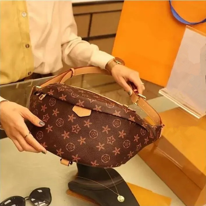 

Millionaire Fashion Womens Man Brown flower Bag Newest Stlye Famous Bumbag Cross Body Shoulder Bag brown Waist Bags Bum Unisex Waist Bags Purse, With dust bag