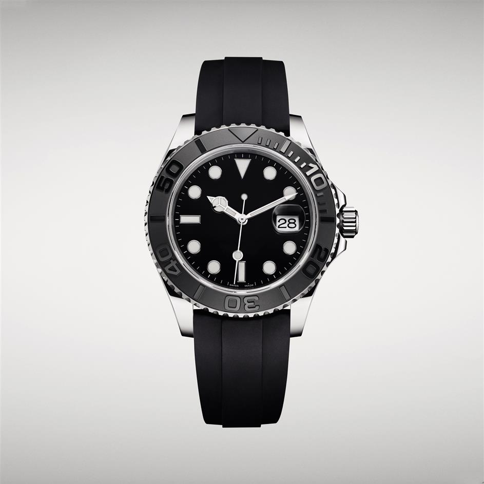 

2019 design watch yacht m226659 42 mm luxury automatic 18k platinum watch ceramic word ring three lock three waterproof230Z, Blue