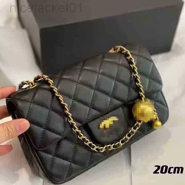

Designer Channel Cc Women Chanei Bag Small Fragrant Wind Bag Women's Small Golden Ball Chain Bag Hot Mom Bag Korean Version One Shoulder, Small fragrant golden ball