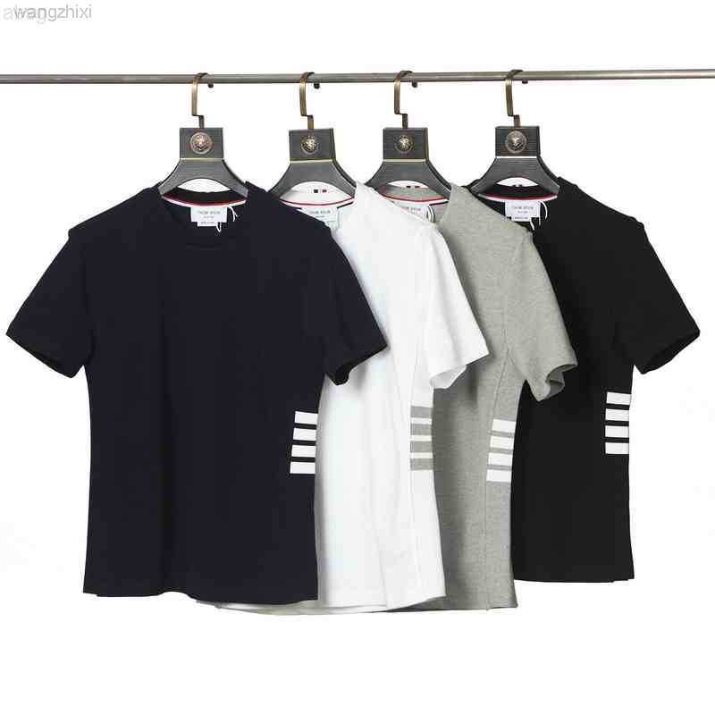 

2023 Thom Brown Tb Short Sleeve Spring Summer Four Bar Stripe T-shirt Us Size, White