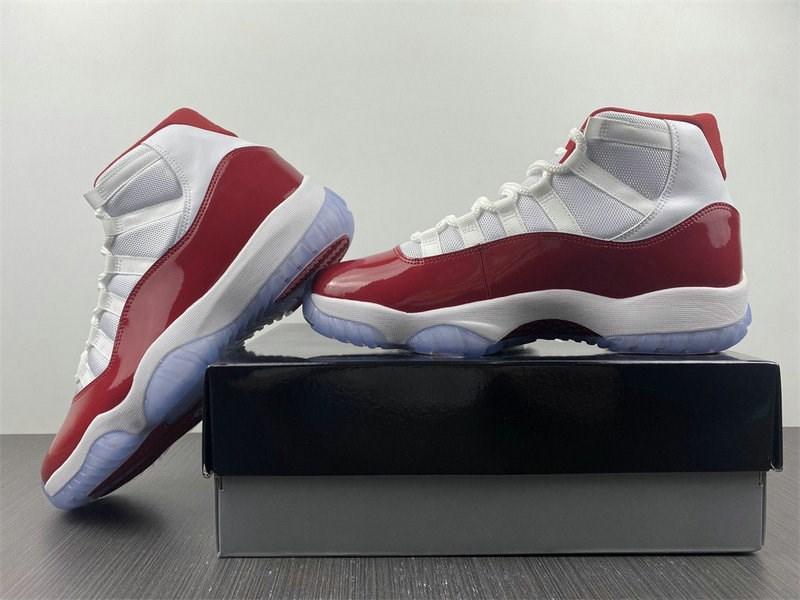 

2023 Basketball shoes Released Jumpman 11 High Cherry White Varsity Red Black Fashion Sport Zapatos Sneakers Excellent Quality Coming With Box