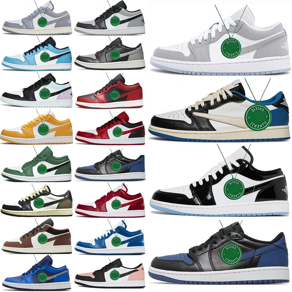 

Basketball shoes Jumpman 1 1s low og shoes men women patent bred toe concord cool grey size 13 shoes black white unc chicago lost mystic navy reverse mocha tie, Color #23