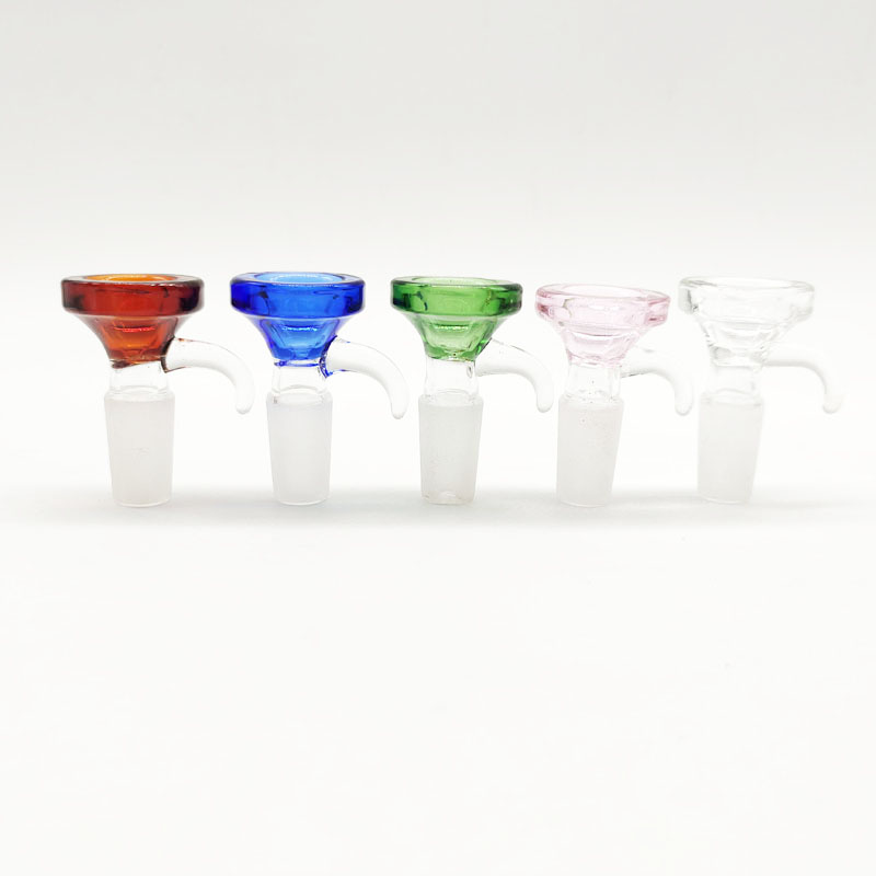 

DPGB052 Smoking Accessories 14Mm 18Mm Colored Glass Bong Slide Bowl