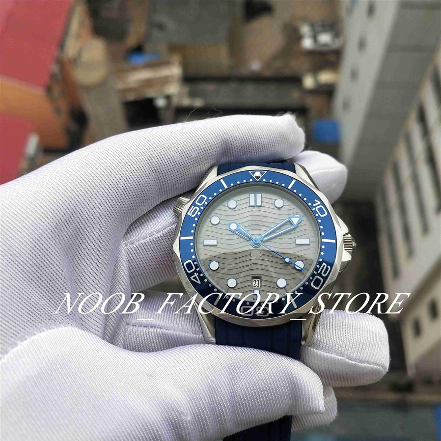 

Factory Po Watch of Men 42MM Super Quality 300M Watch Steel Case Wristwatches Cla 8800 Automatic Movement Blue Rubber Strap Tra259L, 01
