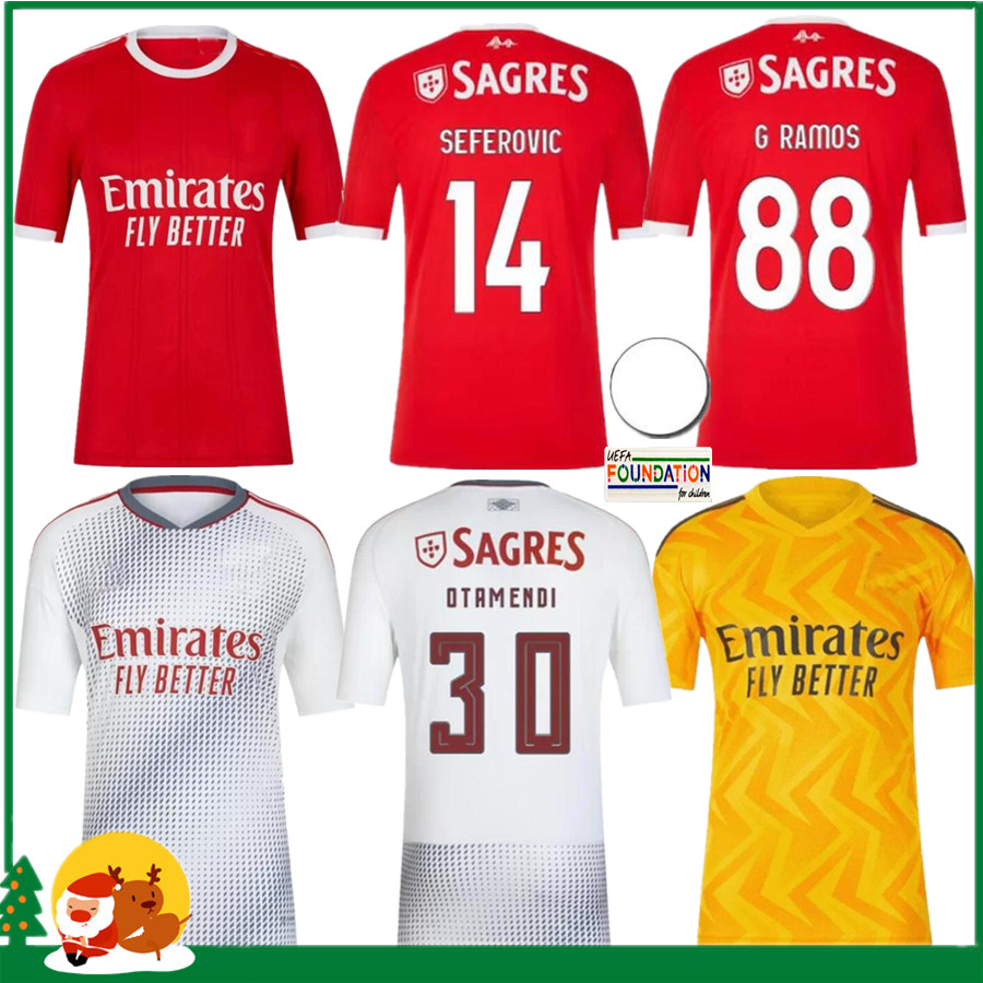 

22 23 Benfica soccer jerseys RAFA Neres G.RAMOS 2022 2023 Away third Enzo Men kids kit Football shirt OTAMENDI Grimaldo Joao Mario Yaremchuk, 22/23 away
