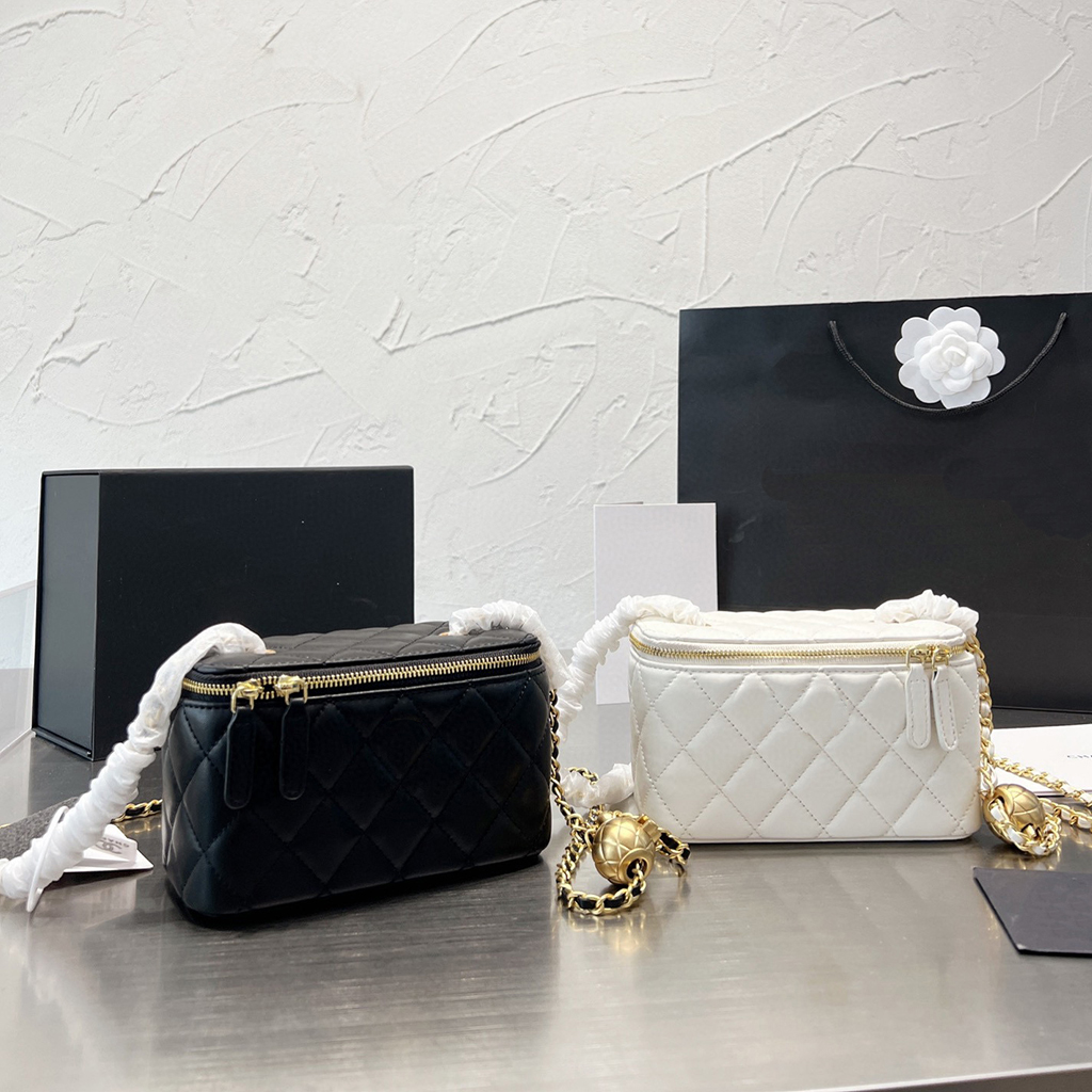 

Top Quality Luxurys Designer Cosmetic Bag Womens Cases Makeup Wash Leather Handbag Tote Trapstar Pouch Mens Wallet Cross Body Toiletry Make Up Shoulder Bag Holder, Box