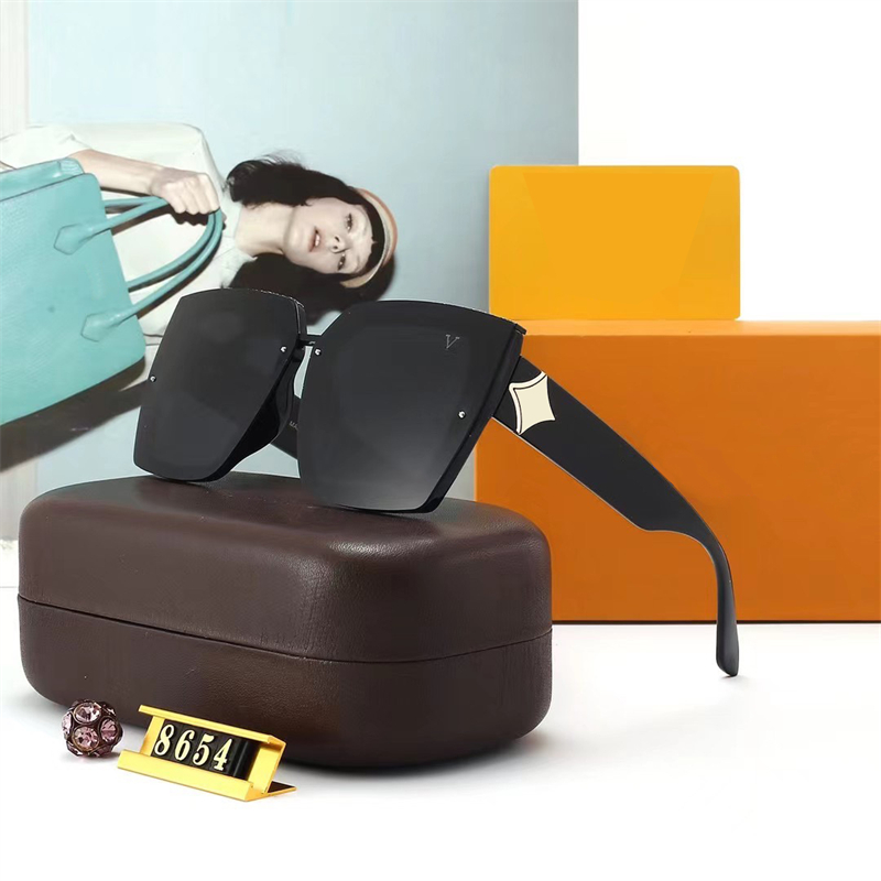 

2023 Sunglasses Men Sun Glasses Rectangle Woman Adumbral PC Antireflection Sunglass 5 Colors With Box Beach Goggle