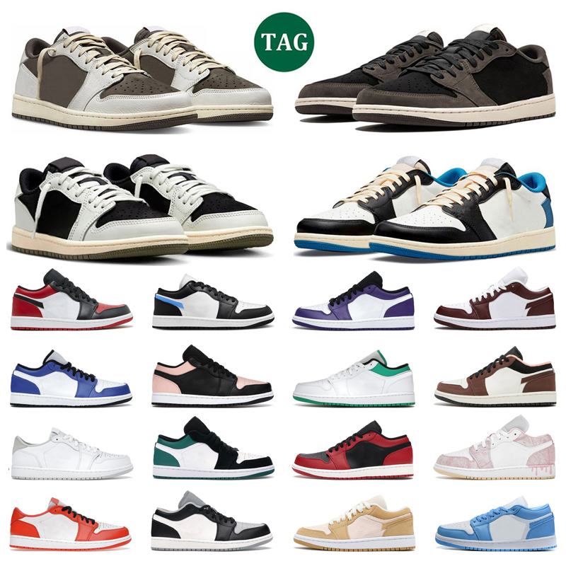 

1 Basketball Shoes for men women Jumpman 1s Outdoors Black Phantom Reverse Dark Mocha Olive Fragment Concord UNC Wolf Grey Low Mens Trainers Sports Sneakers, Sku_20