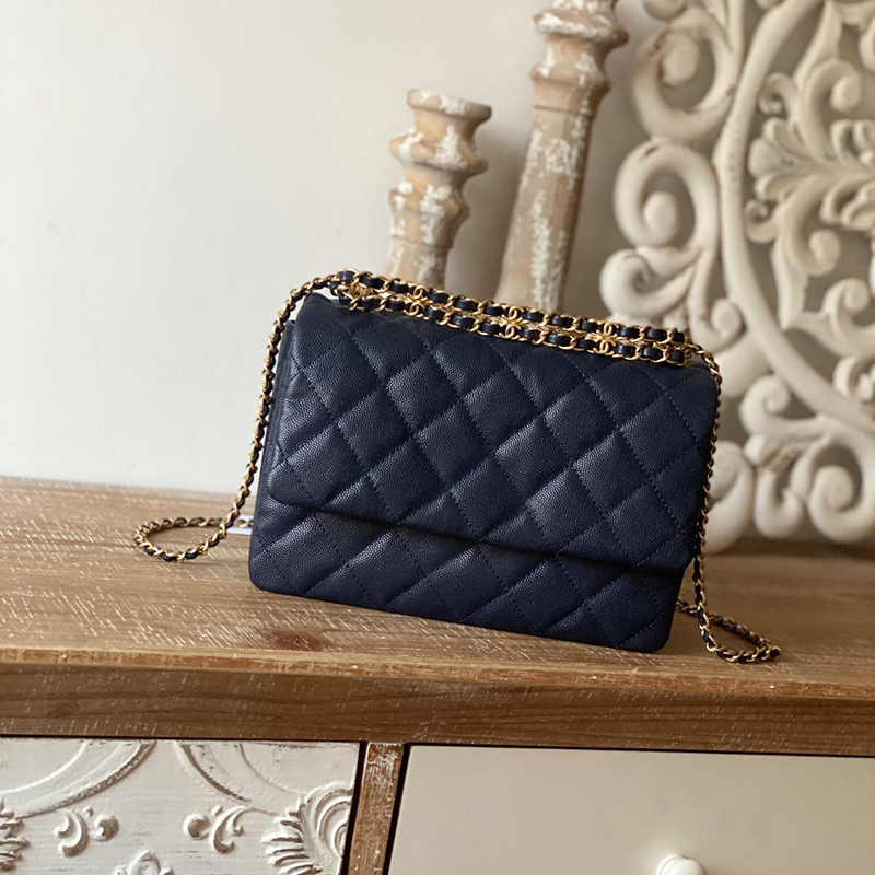 

TOP quality 1:1 Flap Bag luxury designer bags 22K 23cm genuine leather shoulder bag With box C165, More product consultation