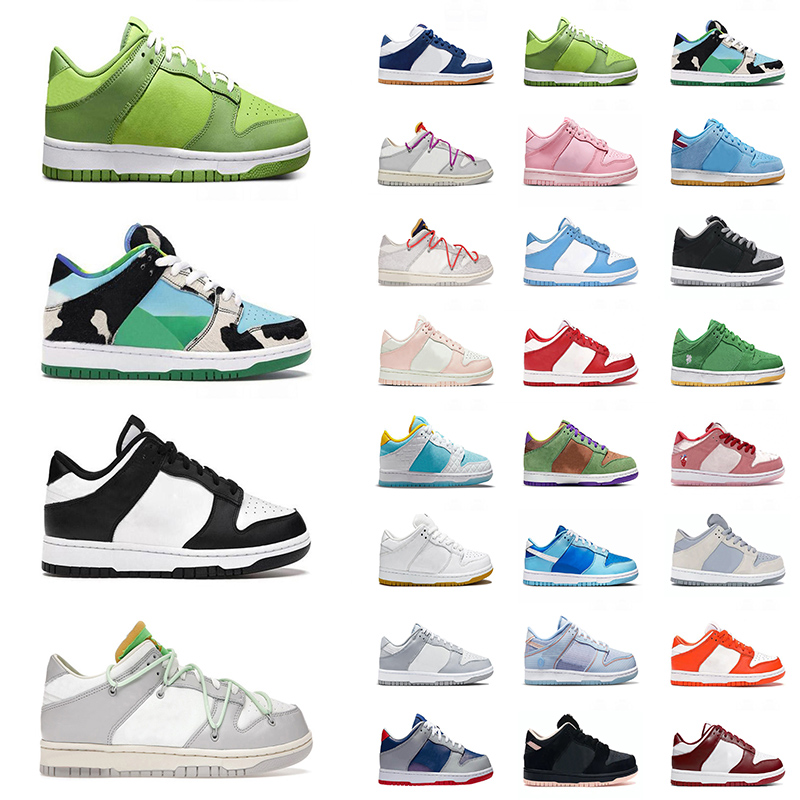 

with box kid shoes mens womens designer outdoor shoe panda chunky strange love argon chlorophyll dodgers unc offwhite tirple pink sports sneakers trainers, 36-47 label white