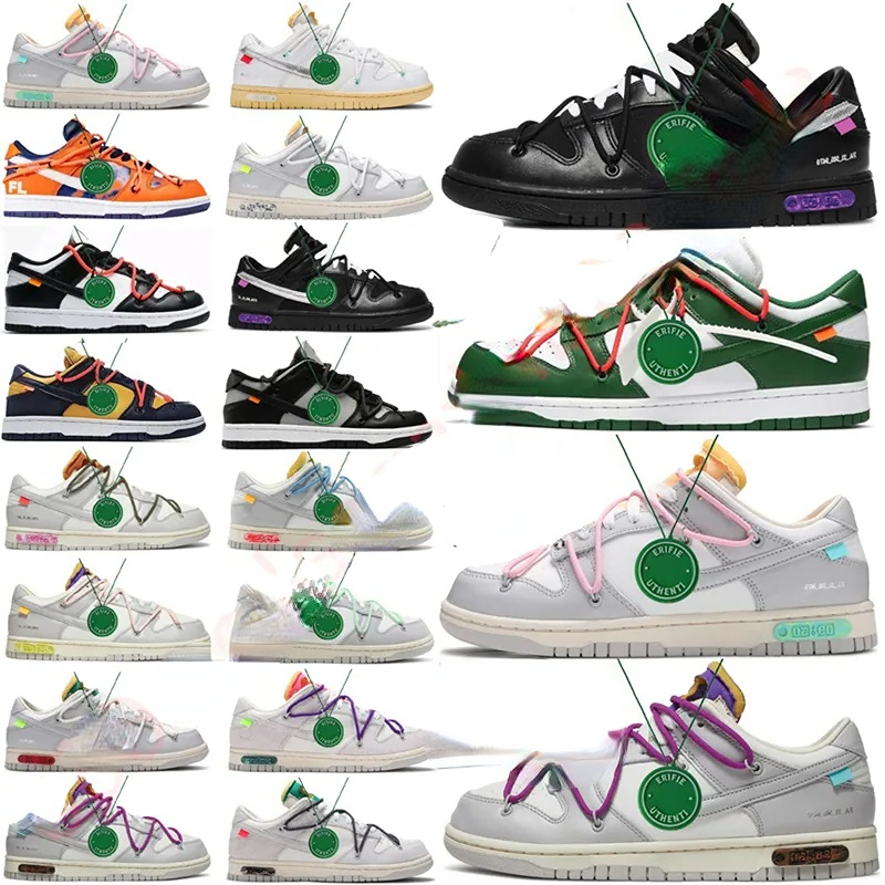 

2023Running shoes off skate dunks low lot the 01 50 Of 50 dunled Pine Green University Red blue futura x unc green yellow offs white men women, Color # 23