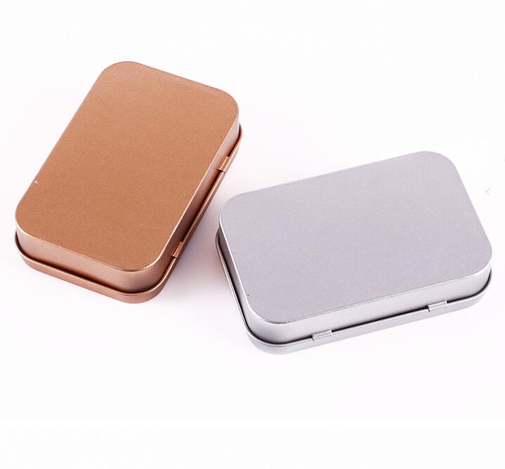 

Popular Tin Box Empty Silver/gold Metal Storage Case Organizer Stash For Money Coin Candy Keys U disk headphones gift box, Choose