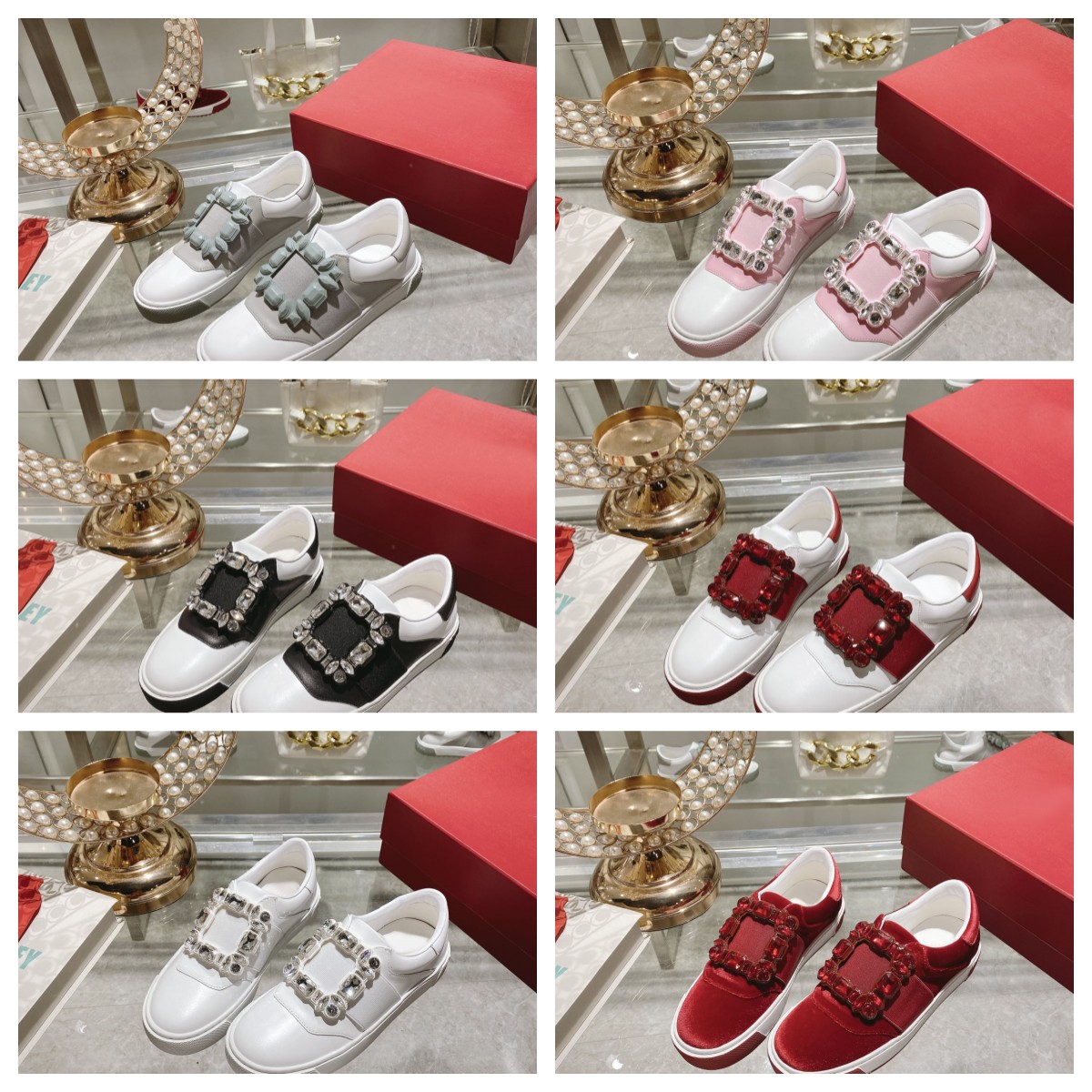 

Women Leisure Shoes Designer Hepburn Square Button Shoe Fashion Platform Sneakers Comfortable Shoes Size 35-41, Colour 2