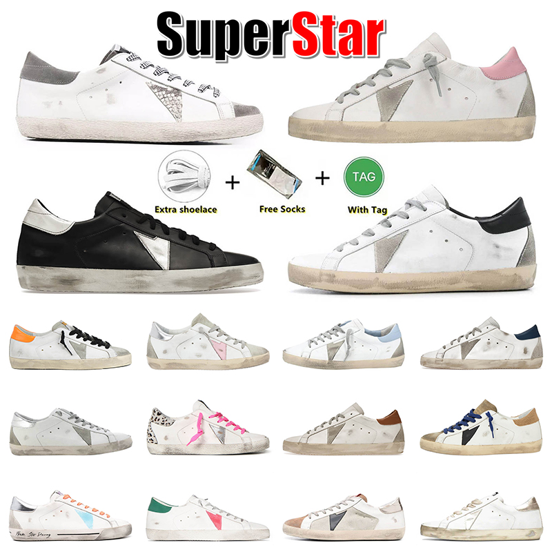 

Golden Goose Deluxe Brand Casual Shoes Superstar Distressed Dirty Designer Mens Women Sneakers Super Star dhgates Platform Trainers Luxury White Pink Jogging Shoe, A20 white black