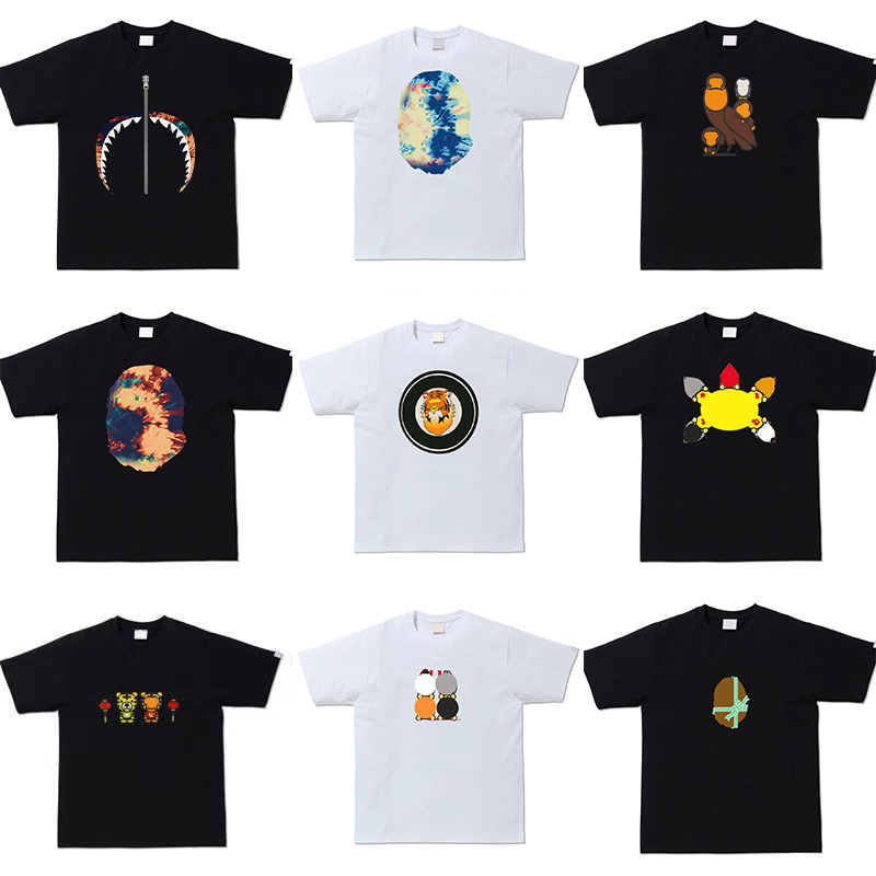 

Mens T-shirts Tee designer for men shirts print shark short sleeve Letter printing top casual crewneck lovers Tees