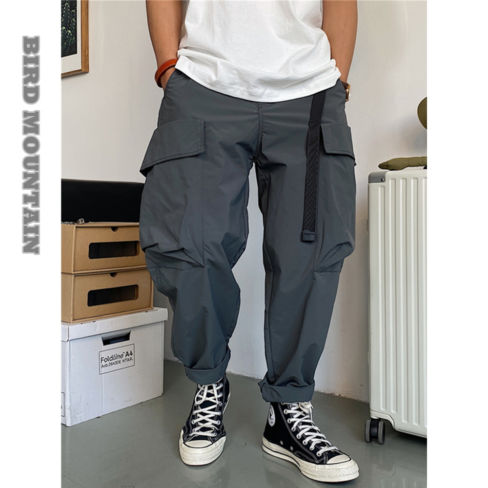 

Men's Pants Fashion Japanese Streetwear Casual Harem Pants Harajuku Trendyol Straight Cargo Pants Men Clothing Oversized Baggy Trousers 230320, Army green