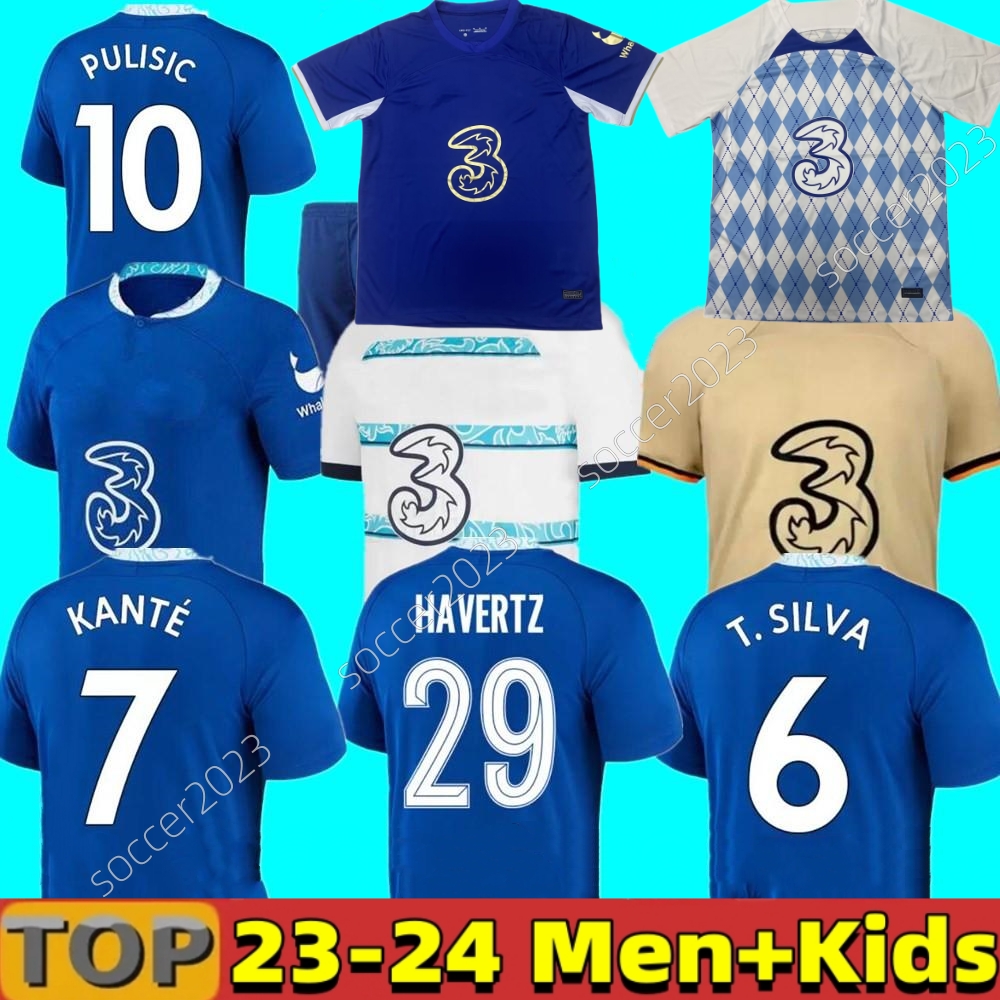 

23 24 STERLING CFC Soccer Jersey Third Fans PULISIC MOUNT ENZO kids Match HAVERTZ ZIYECH CHILWELL 2022 football t shirt KOULIBALY FOFANA CUCURELLA KANTE maillot men, 22 23 third aldult ucl