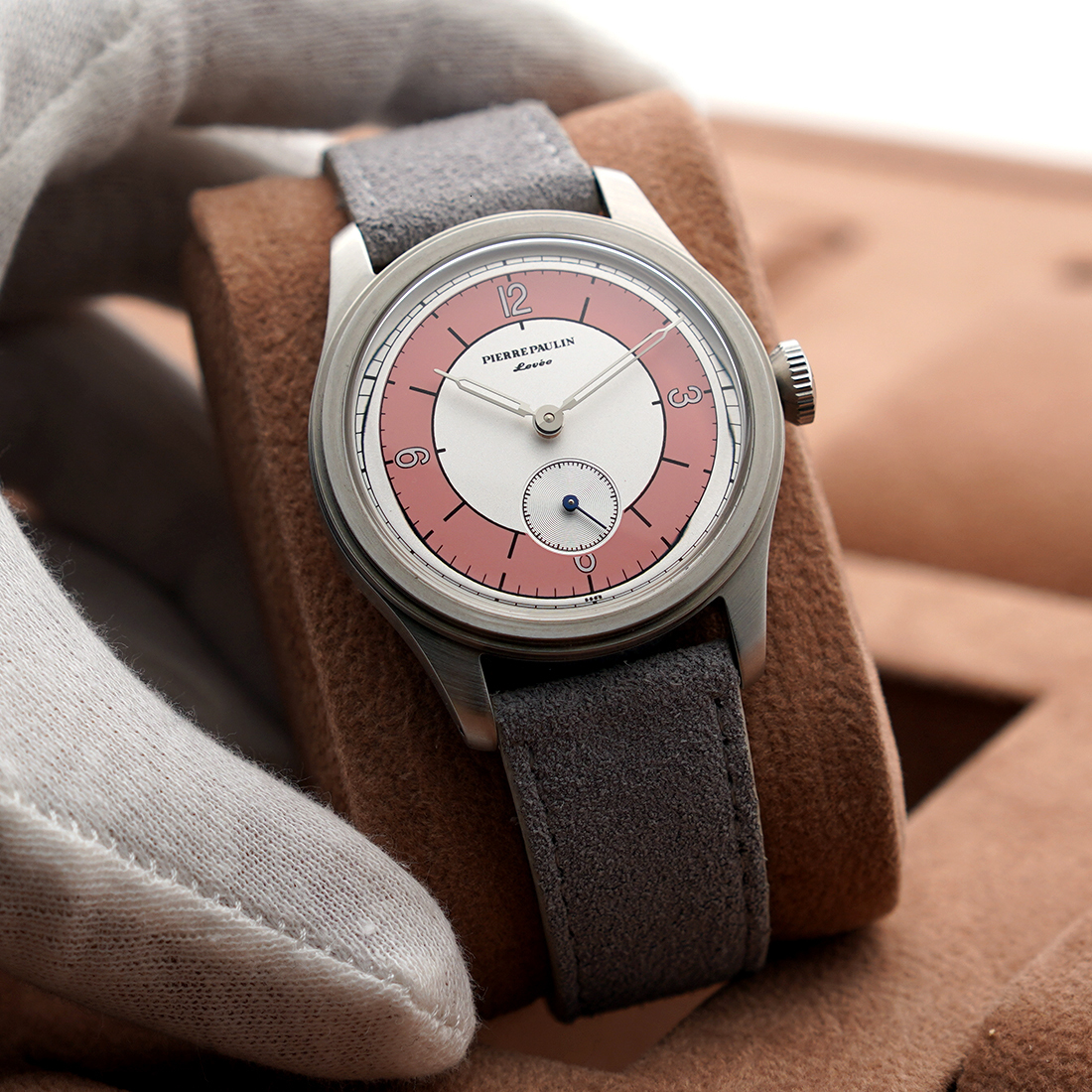 

Wristwatches Pierre Paulin Vintage Sector Dial Watch 50m Skin Diver Small Seconds Mechanical Hand 38mm Relogio Masculino 230320, Silver