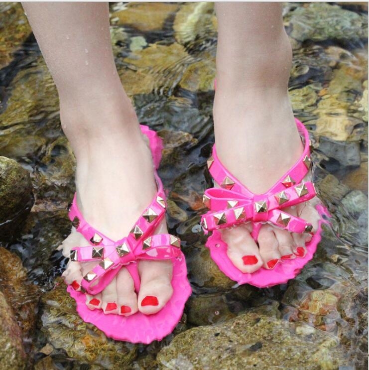 

slippers sandals ms Women designer summer hot selling luxury artificial fur fashion leather flip pu , Watermelon blue ashes slippers slide White