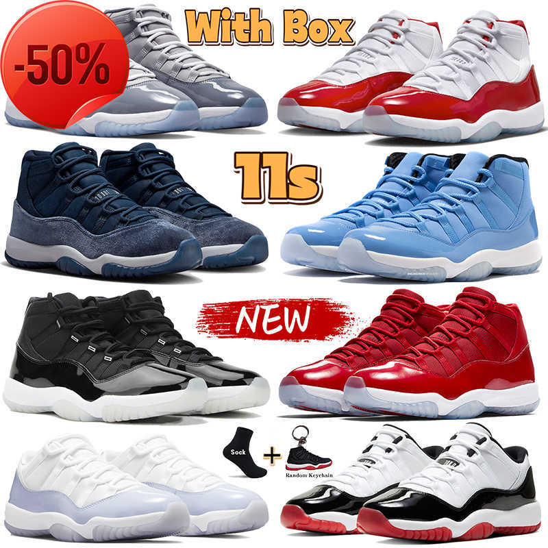 

Box With jumpman 11 11s basketball shoes retro cool grey cherry midnight navy velvet low 72-10 Royal Blue 25th Anniversary Concord Bred, 15 space jam